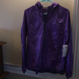 Purple and black jacket